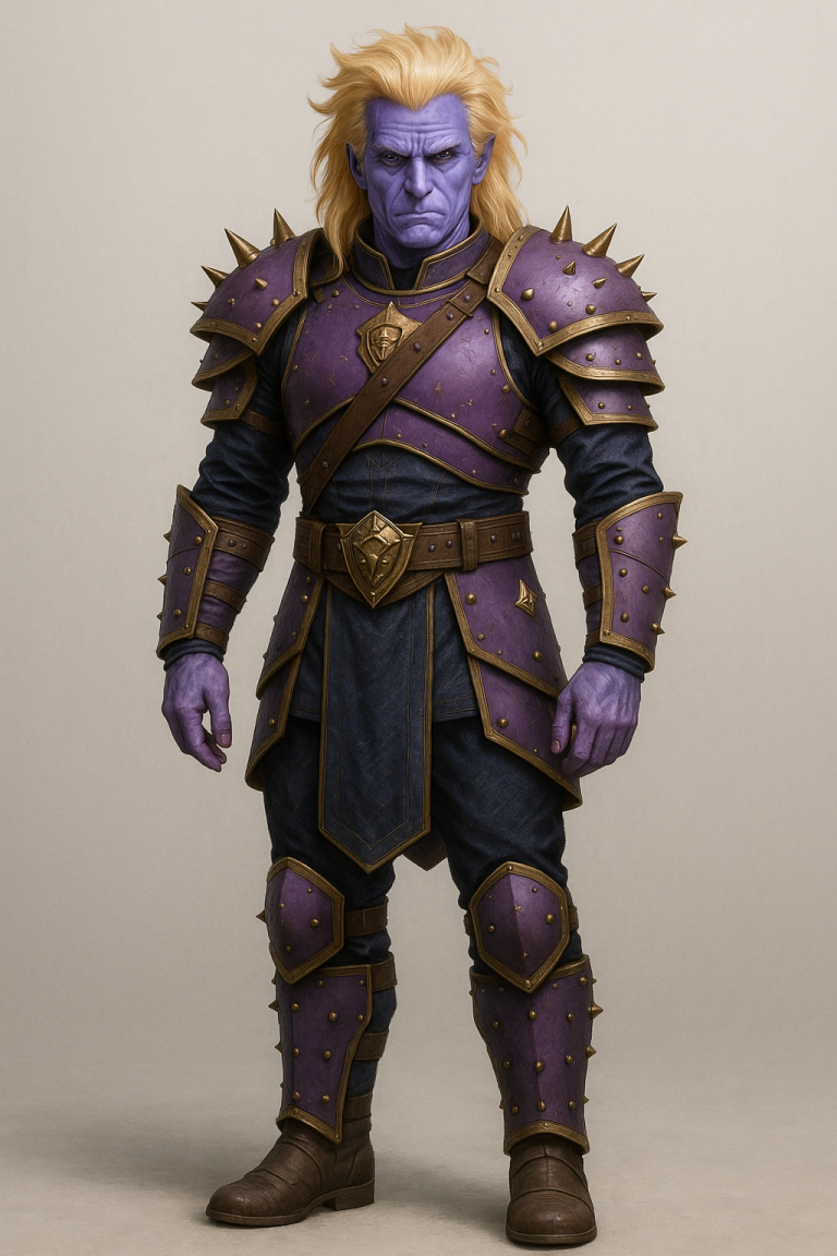 Varek the Zyntar captain for the Crimson Alliance Universe